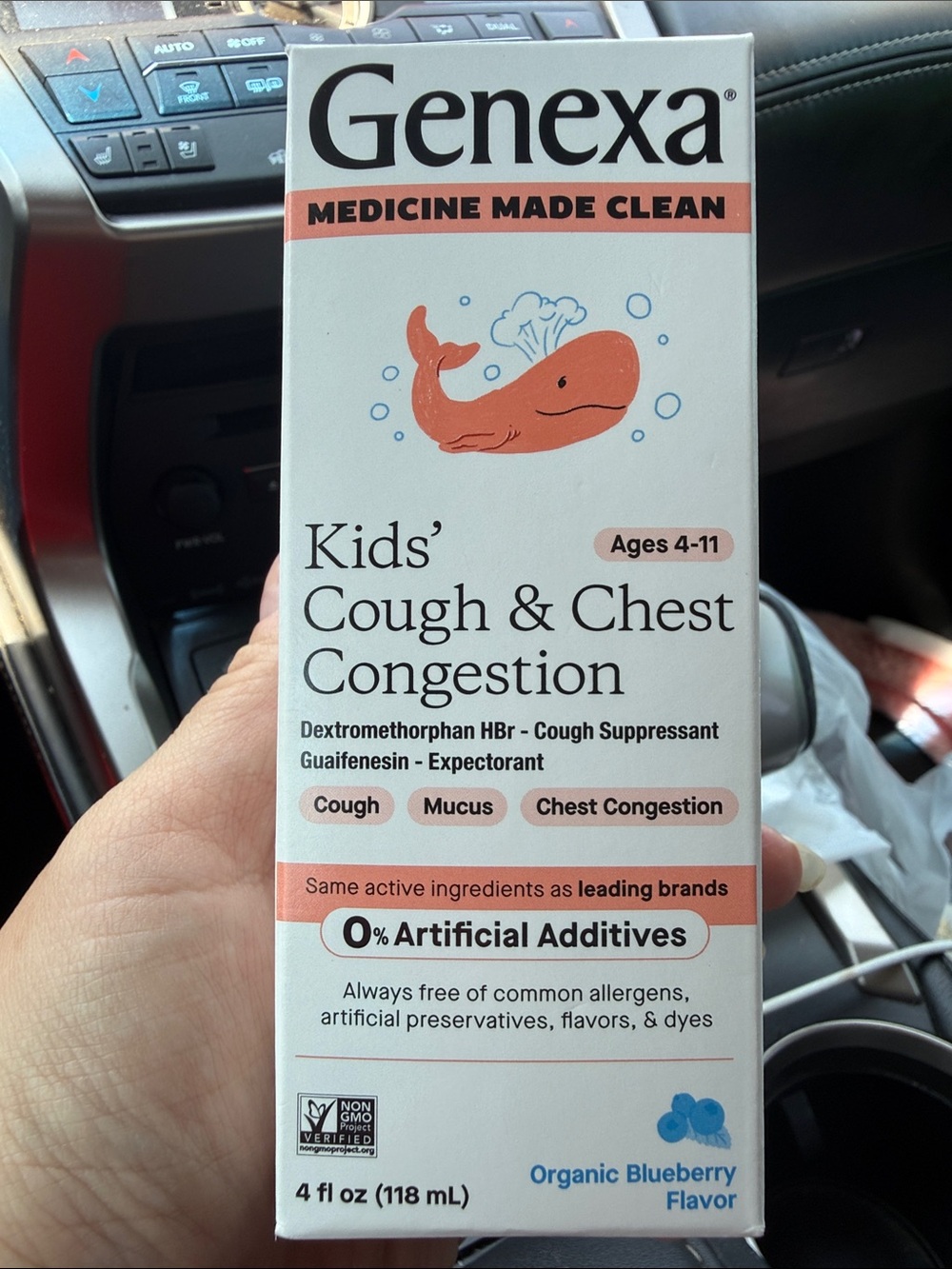 Genexa Kids' Cough & Chest Congestion - Organic Blueberry